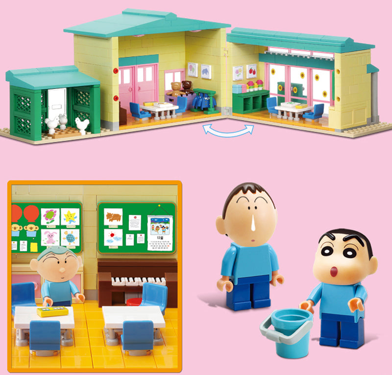 Oxford Block 蠟筆小新 Crayon Shin-Chan Classroom |JG3623 Oxford Block 蠟筆小新 Crayon Shin-Chan Classroom |JG3623