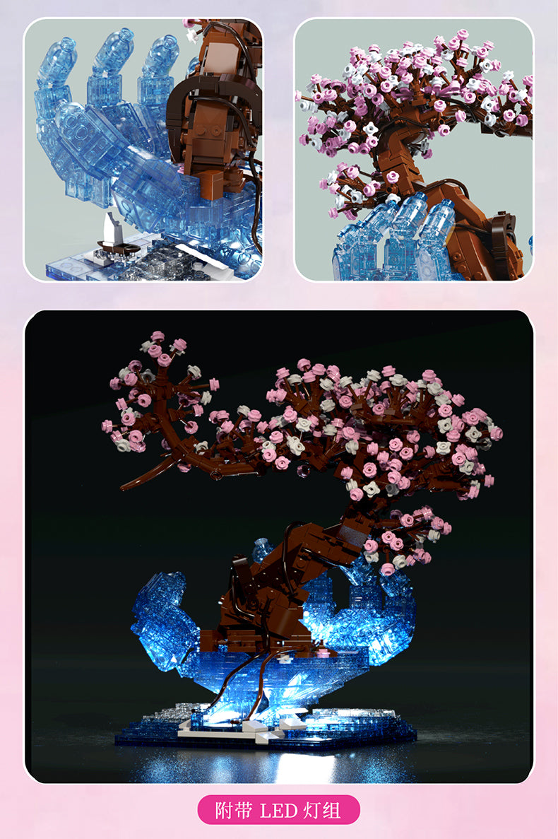 Qizhile Sakura Flower with Water Hand | 92005 – BrickMeUpScottie