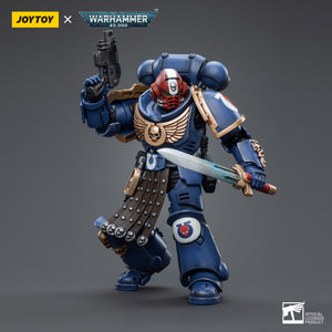 Ultramarines Intercessor Veteran Sergeant Brother Aeontas JT4386 | JOYTOY ACTION FIGURES