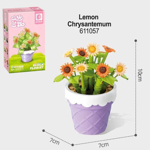 [Sembo Block] Flower Pots Series |  611057-611064