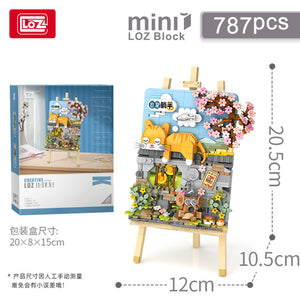 [Loz] Cat Picture Frame Series -mini bricks- | 1386/1387