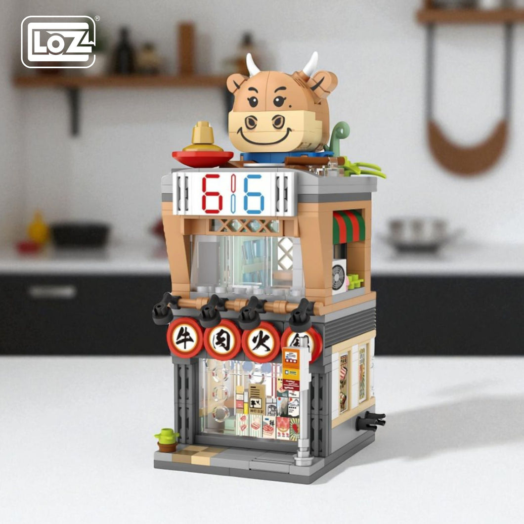 [LOZ]  Street Series, Beef Hot Pot Shop -mini bricks- | 90608
