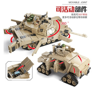 Kazi M1A2 Tank and Hummer 10000 BrickMeUpScottie