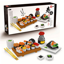 Load image into Gallery viewer, Wise Hawk Sushi Set Nanoblock | 2341