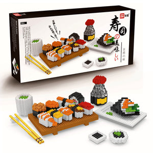 Wise Hawk Sushi Set Nanoblock | 2341