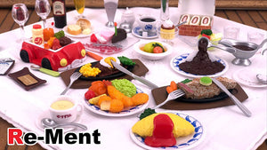 Re-ment Old Style Restaurant Food | Collectible Toy Set