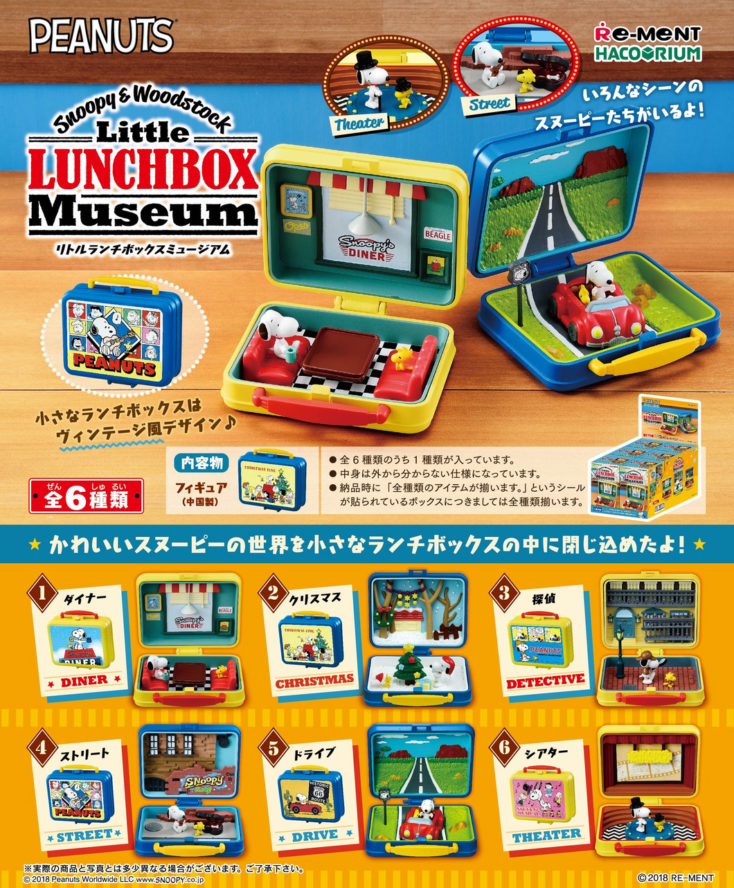 Re-ment Snoopy Little Lunchbox Museum | Collectible Toy Set