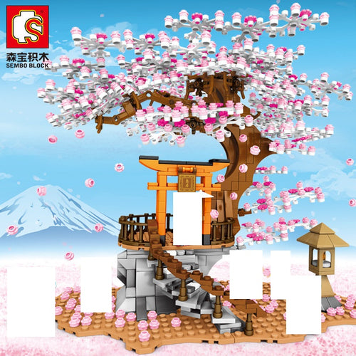 Sembo Block Cherry Tree - Cherry Blossoms Series | 601076