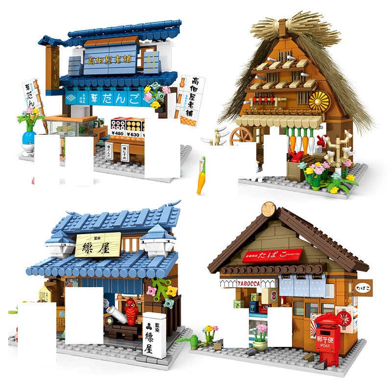 Sembo Block Japanese Market Stalls | 601084-87