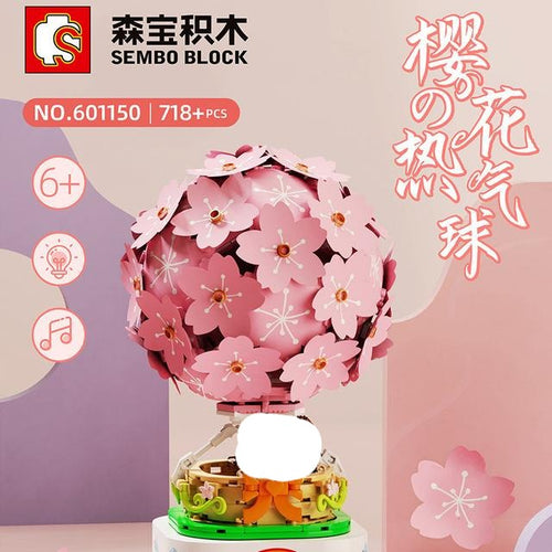 Sembo Block Cherry Blossom Hot Air Baloon | 601150
