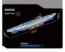 Load image into Gallery viewer, {Panlos} VIIC U-552 Submarine | 628011