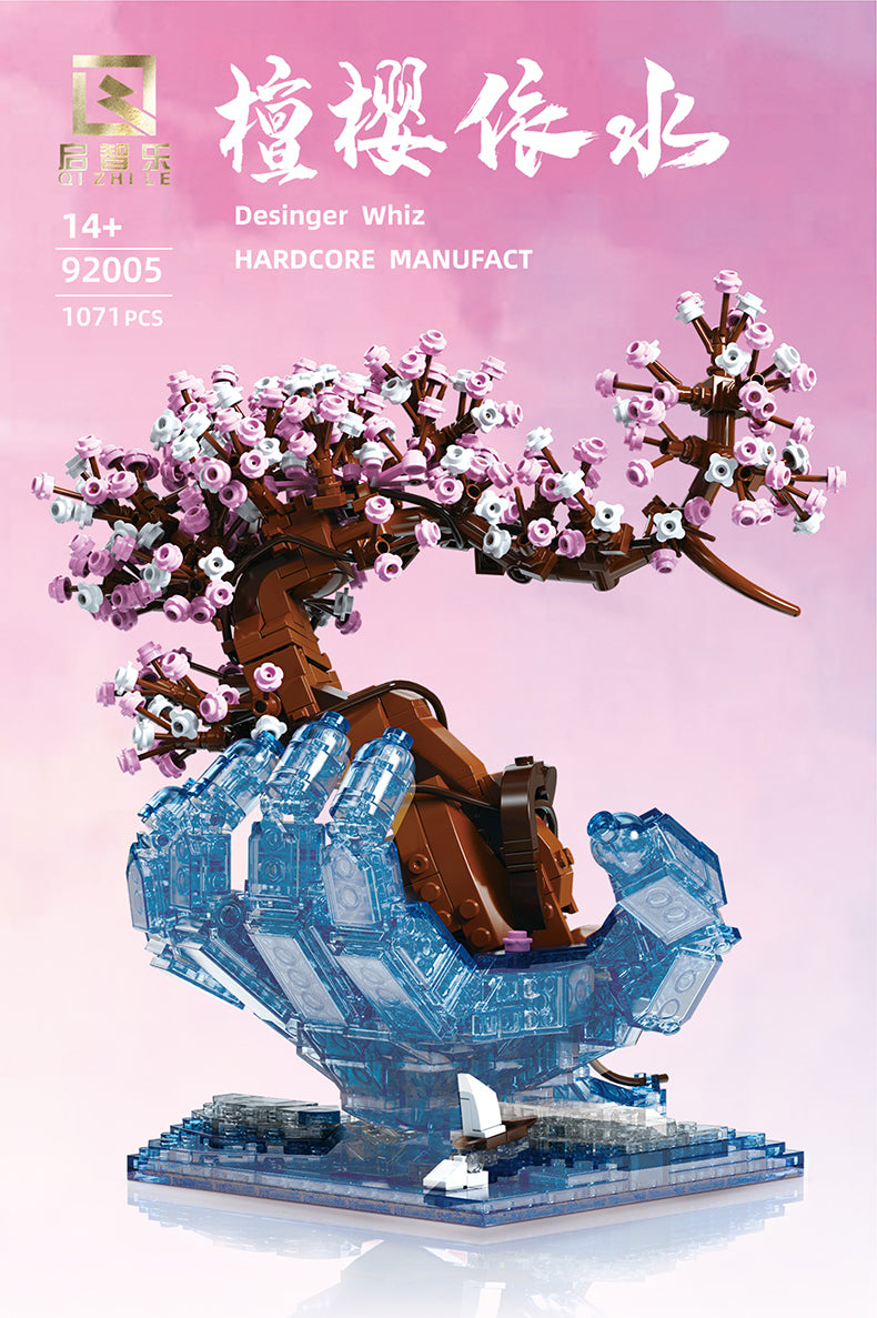Qizhile Sakura Flower with Water Hand | 92005 – BrickMeUpScottie