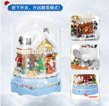Load image into Gallery viewer, Lin07 Block  (Zhe Gao) Christmas Music Snow Globe (mini blocks)| 00997