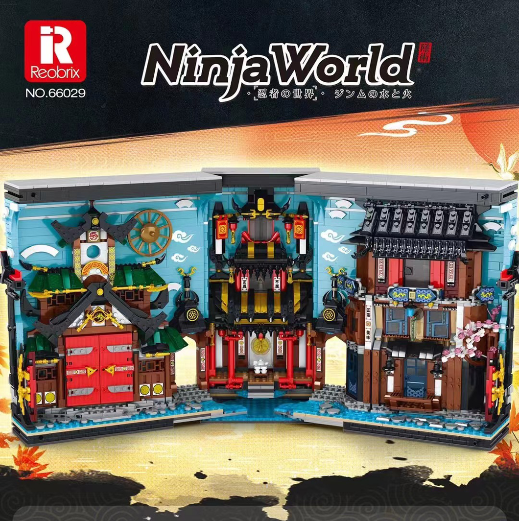 {Reobrix} Ninja World Book Nook | 66029