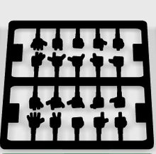 Load image into Gallery viewer, Custom - Figure Hands with Fingers