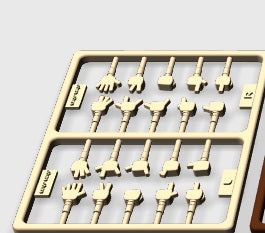 Custom - Figure Hands with Fingers