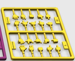 Custom - Figure Hands with Fingers
