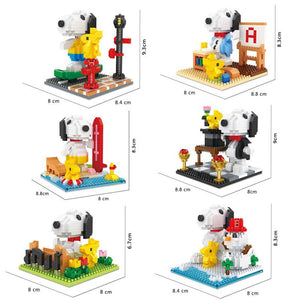 Hsanhe Snoopy Figures Sets (Nano block size) | S056