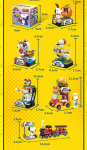 Linoos Many Faces of Snoopy Series 2 (6in1) |  LN8080