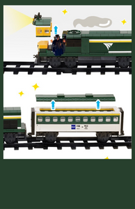 Oxford Block Town Retro Train Station (2021) | ST33357