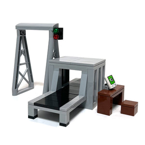 MOC Train Accessories Platforms and Tracks