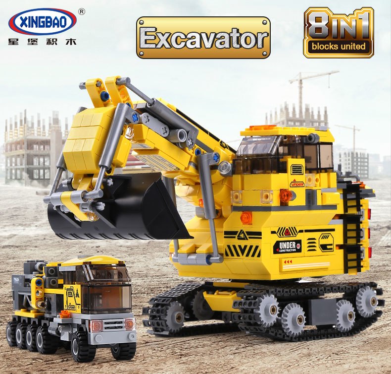 Xingbao The Giant Excavator Set 8 in 1 | XB13002